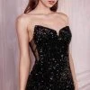 Cinderella Divine - V-Neck Embellished Prom Gown CH151 - 1 Pc Royal In Size M Available Formal Gowns