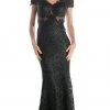 Formal Gowns Cinderella Divine - V-neck Lace Evening Dress