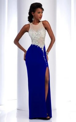Clarisse - 2764 Embellished Jewel Sheath Dress