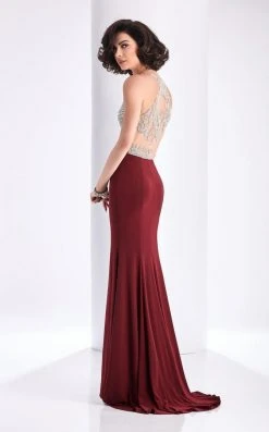 Clarisse - 3184 Crystal Crusted Halter Gown