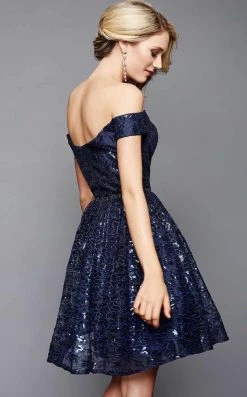 Cocktail Dresses Clarisse - 3345 Sequined Lace Cocktail Dress 7 Cocktail Dresses Clarisse - 3345 Sequined Lace Cocktail Dress