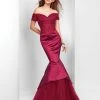 Clarisse - 3447 Off-Shoulder Taffeta Mermaid Gown