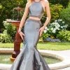 Clarisse - 3475 Two Piece Beaded Halter Mermaid Dress Formal Gowns 2 Clarisse - 3475 Two Piece Beaded Halter Mermaid Dress Formal Gowns