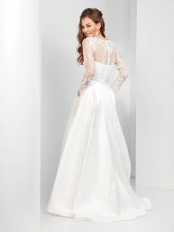 Formal Gowns Clarisse - 3487 Lace Illusion Bateau A-line Dress 7 Formal Gowns Clarisse - 3487 Lace Illusion Bateau A-line Dress