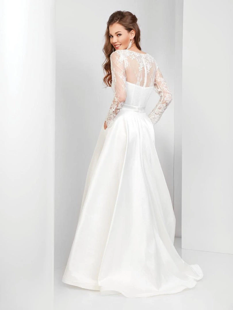 Formal Gowns Clarisse - 3487 Lace Illusion Bateau A-line Dress 5 Formal Gowns Clarisse - 3487 Lace Illusion Bateau A-line Dress