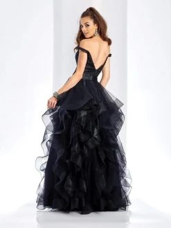 Clarisse - 3501 Beaded Sweetheart Ruffled Ballgown Plus Size Dresses