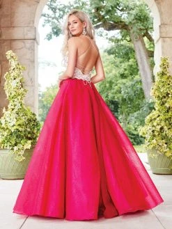 Formal Gowns Clarisse - 3507 Halter Neck Lace Novelty Ballgown 5 Formal Gowns Clarisse - 3507 Halter Neck Lace Novelty Ballgown
