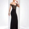 Formal Gowns Clarisse - 3544 Sheer Off-Shoulder Fitted Gown
