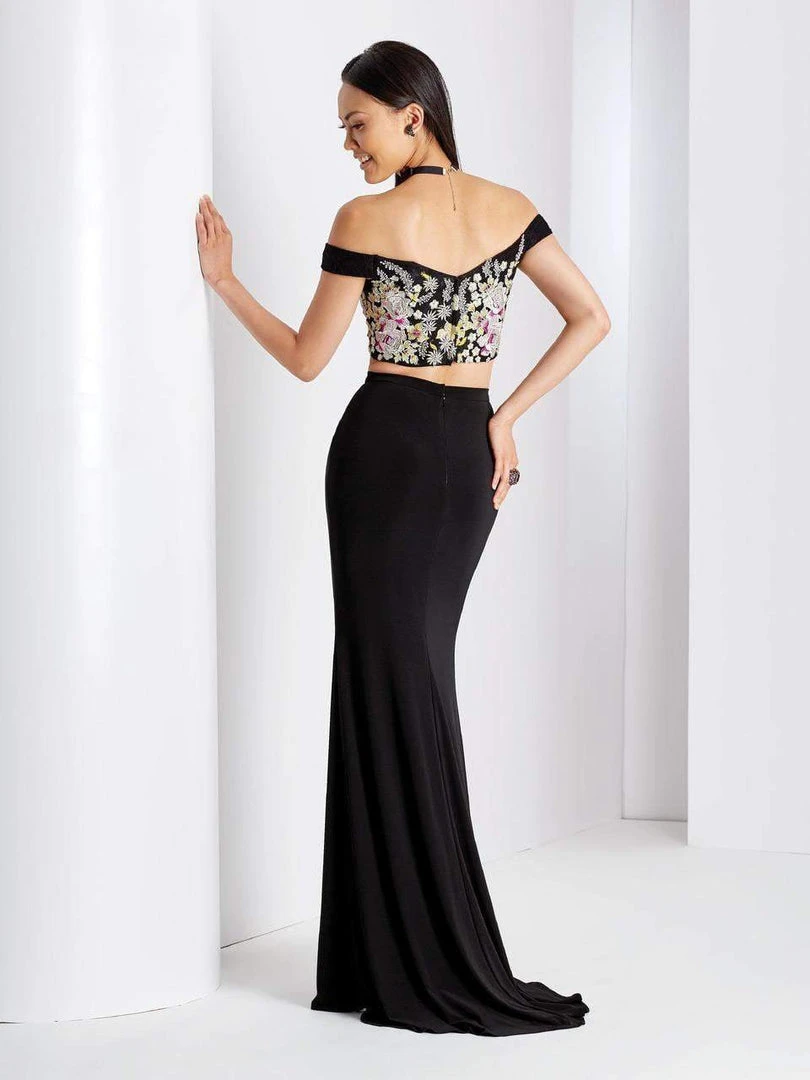 Clarisse - 3556 Off Shoulder Floral Two Piece Dress 4 Clarisse - 3556 Off Shoulder Floral Two Piece Dress