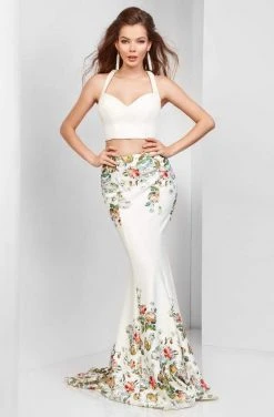 Clarisse - 3562 Two-Piece Floral Mermaid Gown