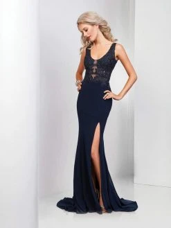 Clarisse - 3575 Lace Scoop Sheath Dress