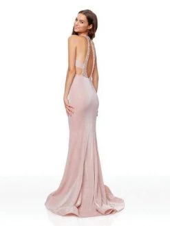 Formal Gowns Clarisse - 3711 Beaded Plunging Cutout Glitter Gown 6 Formal Gowns Clarisse - 3711 Beaded Plunging Cutout Glitter Gown
