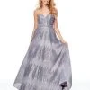 Formal Gowns Clarisse - 3714 Strapless Sequined A-Line Evening Gown 2 Formal Gowns Clarisse - 3714 Strapless Sequined A-Line Evening Gown