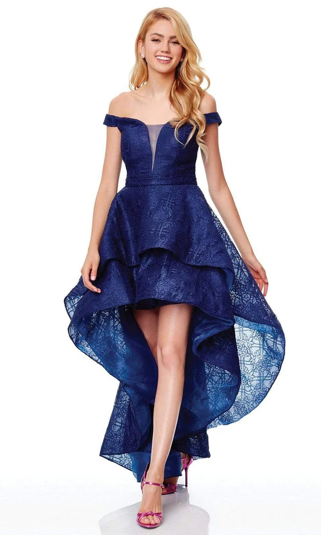 Formal Gowns Clarisse - 3730 Off Shoulder Versatile High-low Ballgown 6 Formal Gowns Clarisse - 3730 Off Shoulder Versatile High-low Ballgown