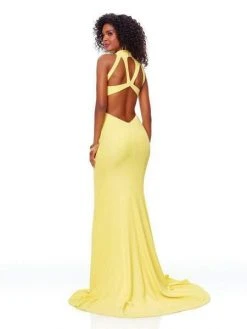 Clarisse - 3736 High Halter Mermaid Dress With Train