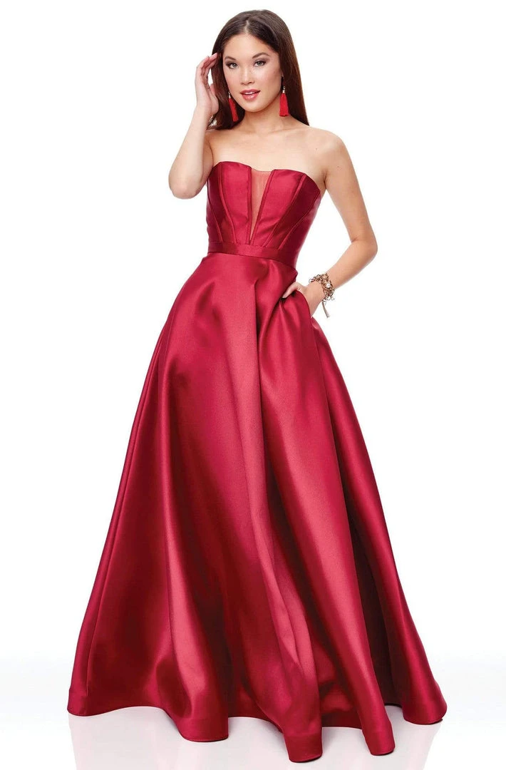 Formal Gowns Clarisse - 3743 Semi-Sweetheart Mikado A-Line Gown 3 Formal Gowns Clarisse - 3743 Semi-Sweetheart Mikado A-Line Gown