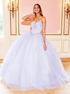 Clarisse - 3811 Strapless Sweetheart Beaded Corset Ballgown Formal Gowns