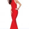 Clarisse - 3842 High Halter Glitter Jersey Mermaid Gown Formal Gowns