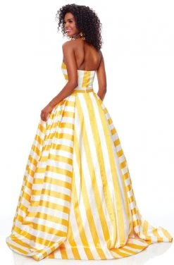 Clarisse - 3875 Two Tone Strapless Sweetheart A-line Dress