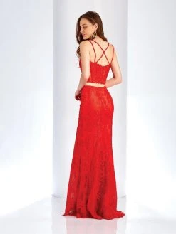 Clarisse - 4948 Sleeveless Two-Piece Lace Gown