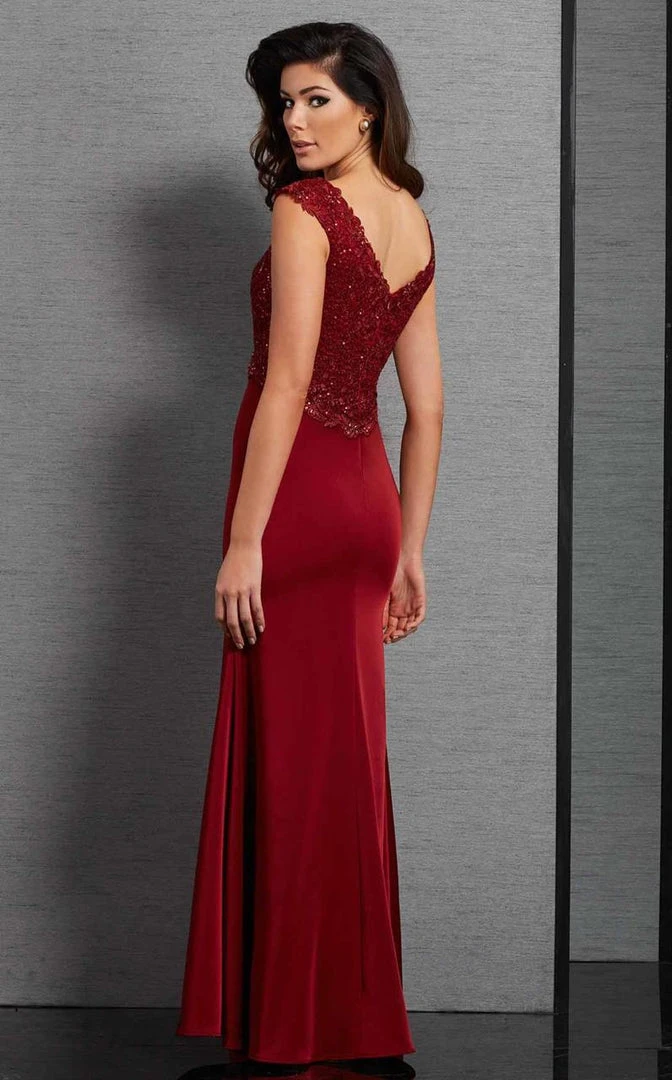 Clarisse - 6317 Embellished V-neck Dress Formal Gowns 5 Clarisse - 6317 Embellished V-neck Dress Formal Gowns