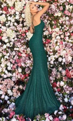 Clarisse - 800257 Scalloped Plunging V-Neck Mermaid Gown - 1 Pc Forest Green In Size 10 Available Formal Gowns 5 Clarisse - 800257 Scalloped Plunging V-Neck Mermaid Gown - 1 Pc Forest Green In Size 10 Available Formal Gowns