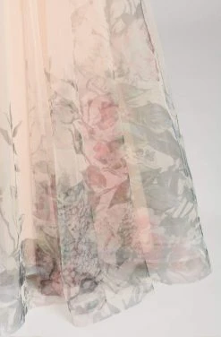 Colette For Mon Cheri - CL12070 Strapless Printed Tulle A-Line Gown