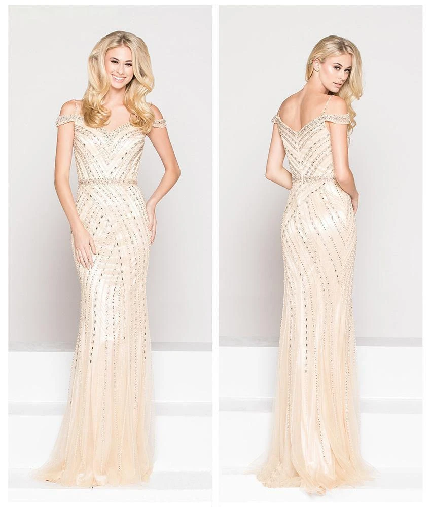 Colors Dress Formal Gowns Colors Couture - J059 Opulent Off-Shoulder Evening Gown 3 Colors Dress Formal Gowns Colors Couture - J059 Opulent Off-Shoulder Evening Gown