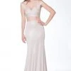 Colors Dress - Two Piece Bandage Long Dress 1732 - 2 Pcs Champagne In Size 0 Available Formal Gowns