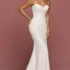 Da Vinci Bridal - Strapless Lace Bridal Dress 50491 - 1 Pc White In Size 6 Available Formal Gowns 2 Da Vinci Bridal - Strapless Lace Bridal Dress 50491 - 1 Pc White In Size 6 Available Formal Gowns