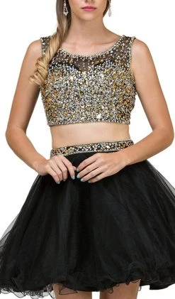 Dancing Queen - 2007 Two Piece Jeweled A-line Cocktail Dress