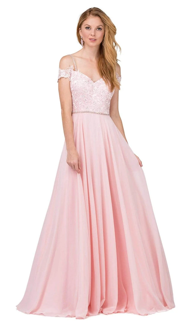 Dancing Queen - 2327 Embellished Off-Shoulder A-line Gown Formal Gowns 5 Dancing Queen - 2327 Embellished Off-Shoulder A-line Gown Formal Gowns