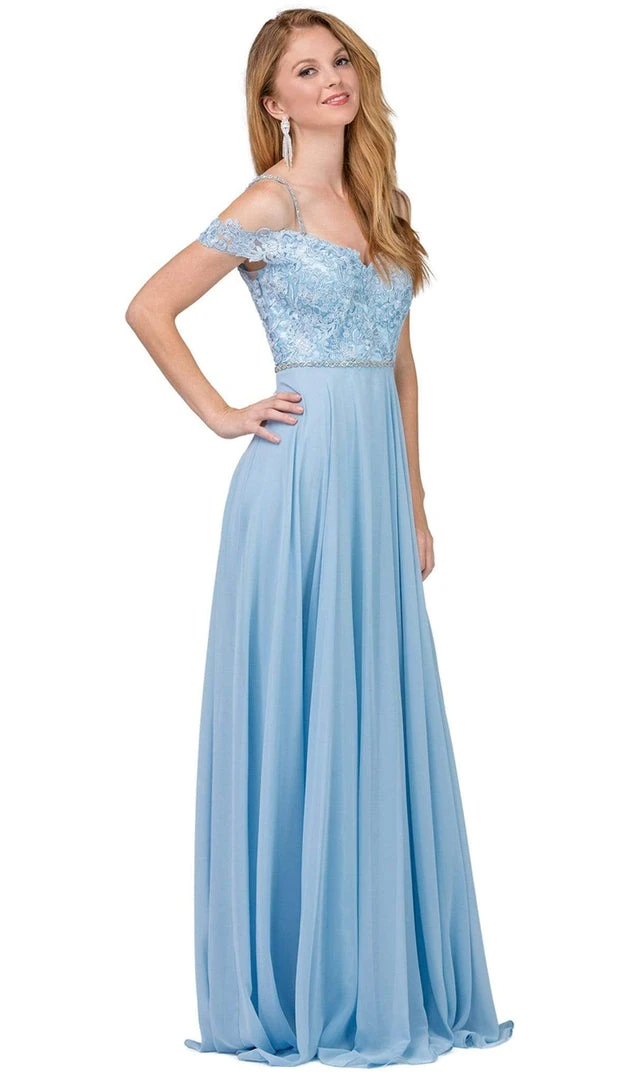 Dancing Queen - 2327 Embellished Off-Shoulder A-line Gown Formal Gowns 7 Dancing Queen - 2327 Embellished Off-Shoulder A-line Gown Formal Gowns