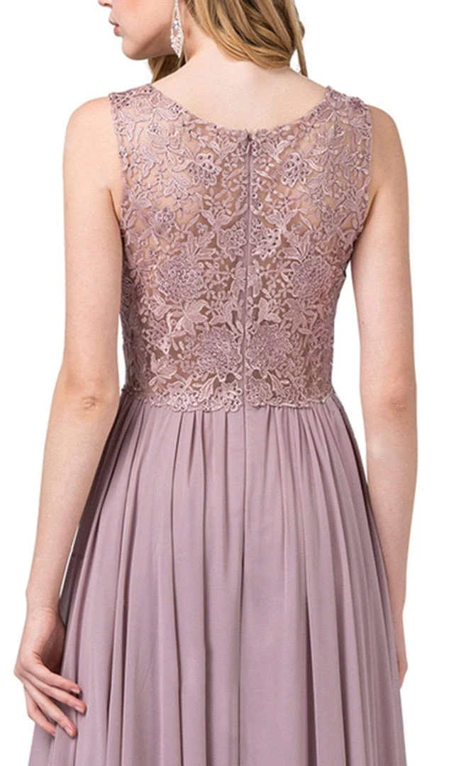 Dancing Queen - 2553 Beaded Lace Bodice A-Line Gown 6 Dancing Queen - 2553 Beaded Lace Bodice A-Line Gown