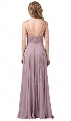 Formal Gowns Dancing Queen - 2678 Beaded Halter A-Line Prom Dress