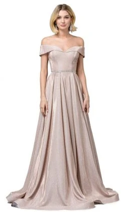 Dancing Queen - 2824 Iridescent Off Shoulder Gown With High Slit Formal Gowns 11 Dancing Queen - 2824 Iridescent Off Shoulder Gown With High Slit Formal Gowns