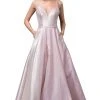 Dancing Queen - 2859 Sleeveless Deep V-neck Ballgown