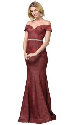 Dancing Queen - 2871 Plunging Off-Shoulder Trumpet Dress Formal Gowns 10 Dancing Queen - 2871 Plunging Off-Shoulder Trumpet Dress Formal Gowns