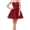 Dancing Queen - 3014 Strapless Embellished Sweetheart Homecoming Dress 1 Dancing Queen - 3014 Strapless Embellished Sweetheart Homecoming Dress