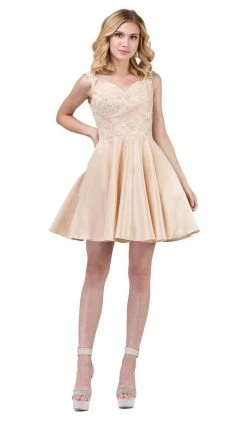 Dancing Queen - 3057 Beaded Lace Sweetheart A-line Homecoming Dress Cocktail Dresses 18 Dancing Queen - 3057 Beaded Lace Sweetheart A-line Homecoming Dress Cocktail Dresses