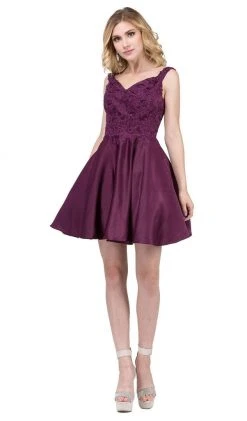 Dancing Queen - 3057 Beaded Lace Sweetheart A-line Homecoming Dress Cocktail Dresses 20 Dancing Queen - 3057 Beaded Lace Sweetheart A-line Homecoming Dress Cocktail Dresses