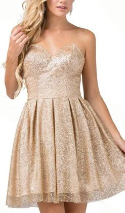Cocktail Dresses Dancing Queen - 3106 Sweetheart Pleated Prom Dress