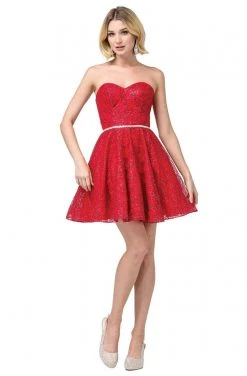 Cocktail Dresses Dancing Queen - 3136 Embellished Strapless Sweetheart A-line Dress 11 Cocktail Dresses Dancing Queen - 3136 Embellished Strapless Sweetheart A-line Dress