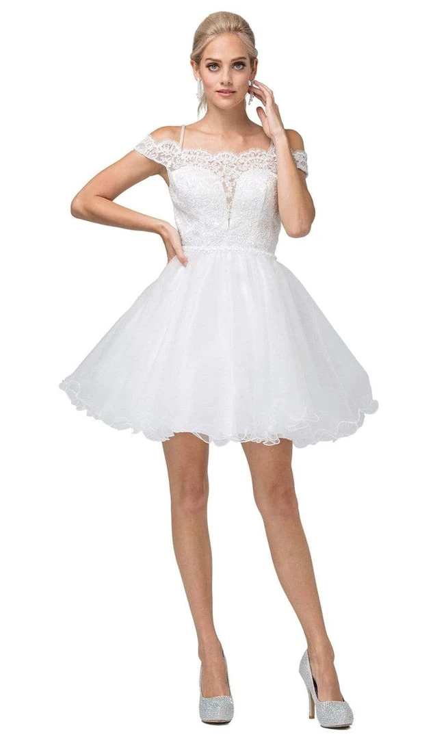 Dancing Queen - 3167 Appliqued Illusion Bodice Tulle Dress 3 Dancing Queen - 3167 Appliqued Illusion Bodice Tulle Dress