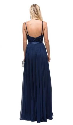 Dancing Queen - 9914 Embroidered Scoop A Line Evening Dress Formal Gowns