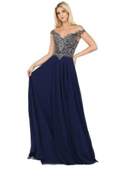 Dancing Queen - Beaded Lace Chiffon Gown 2818 Formal Gowns 16 Dancing Queen - Beaded Lace Chiffon Gown 2818 Formal Gowns