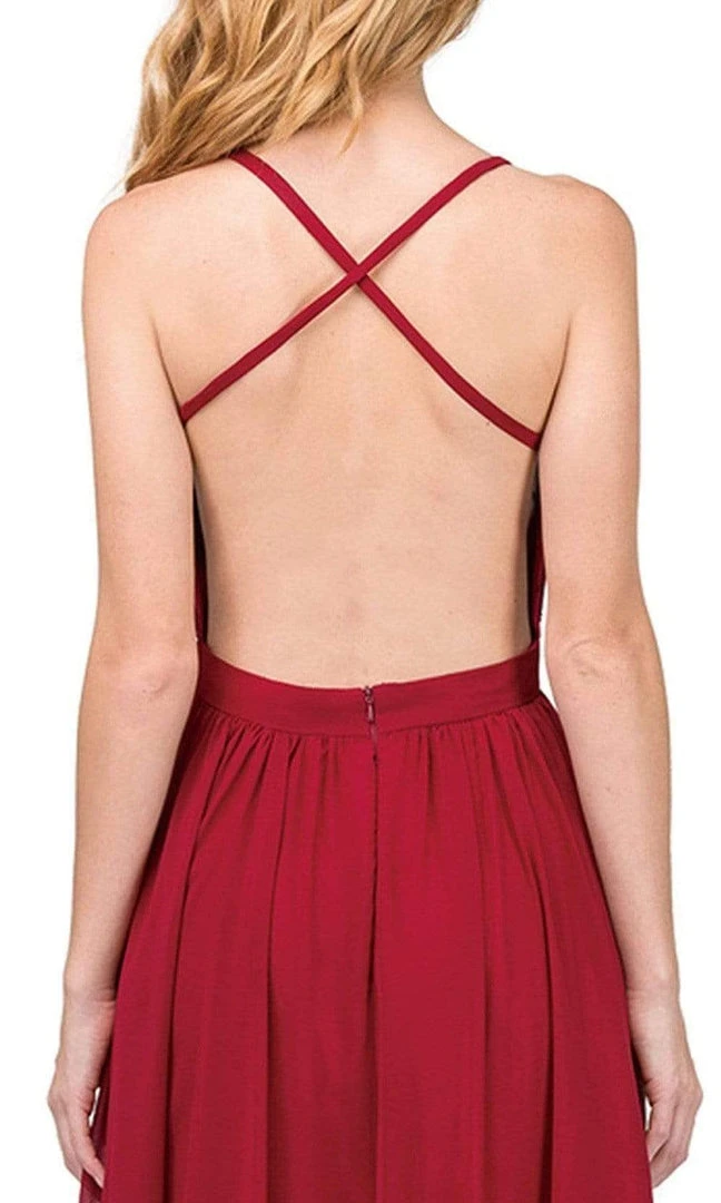 Dancing Queen - Beaded Lace V-neck A-line Prom Dress 9850 - 1 Pc Navy In Size XS Available 6 Dancing Queen - Beaded Lace V-neck A-line Prom Dress 9850 - 1 Pc Navy In Size XS Available