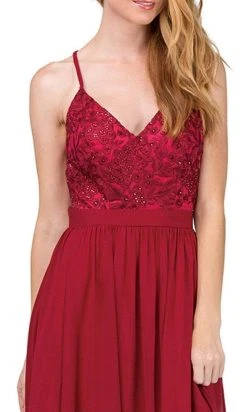 Dancing Queen - Beaded Lace V-neck A-line Prom Dress 9850 - 1 Pc Navy In Size XS Available 9 Dancing Queen - Beaded Lace V-neck A-line Prom Dress 9850 - 1 Pc Navy In Size XS Available