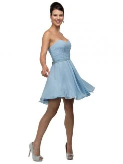 Cocktail Dresses Dancing Queen Crisscrossed Sweetheart A-Line Dress 9581