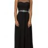 Dancing Queen - Illusion Chiffon A-line Dress 9541 - 1 Pc Black In Size XS Available